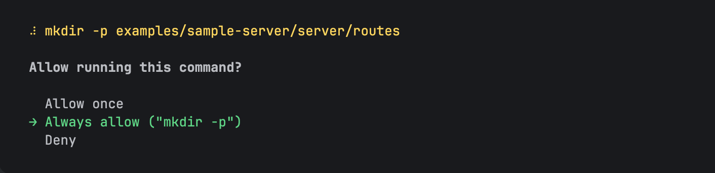 Action allowlist junie cli